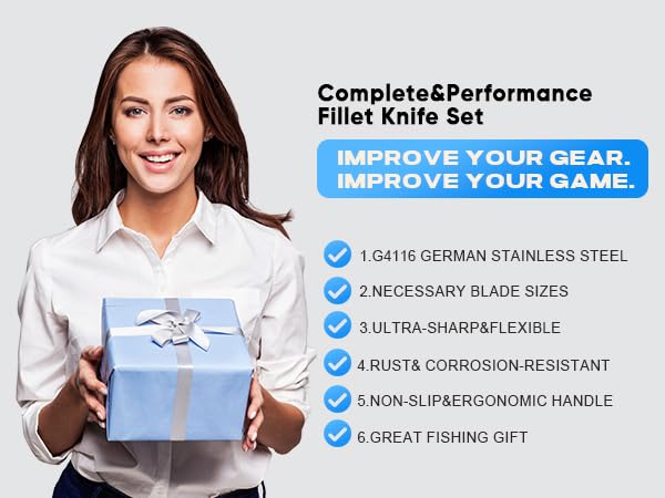 Fillet Knife and Bait Knife Set Performance 5"