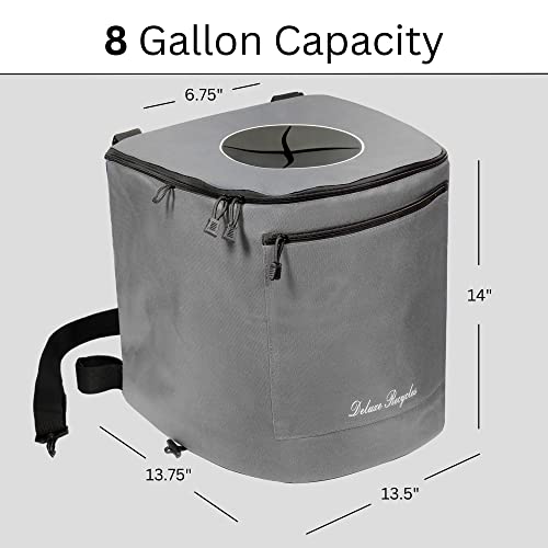 Portable Trash Can for Boating and Camping (Grey)