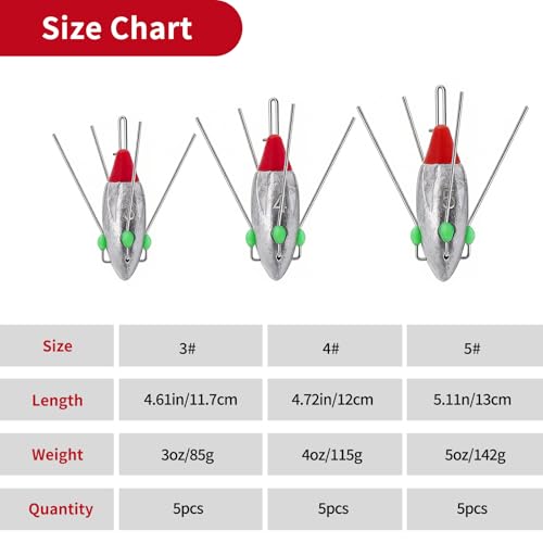 Sputnik Sinker Weights (5pcs-3oz)