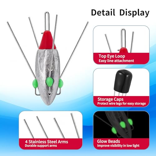 Sputnik Sinker Weights (5pcs-5oz)
