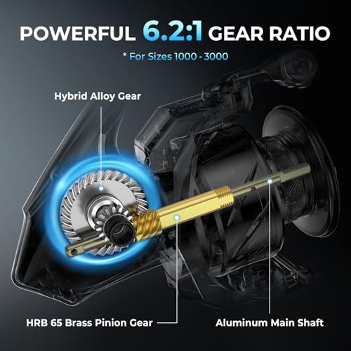Verus Spinning Fishing Reels (Silver / Size:3000)