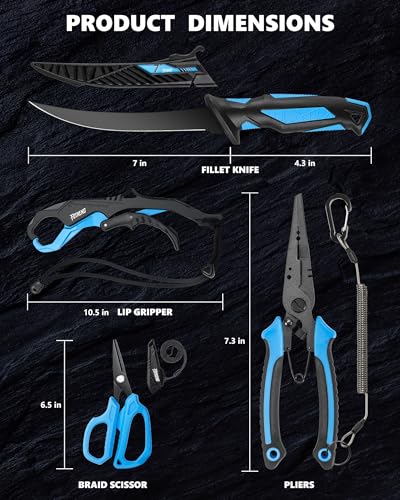 4Pcs Fishing Tool Kit (Blue-4Pcs)