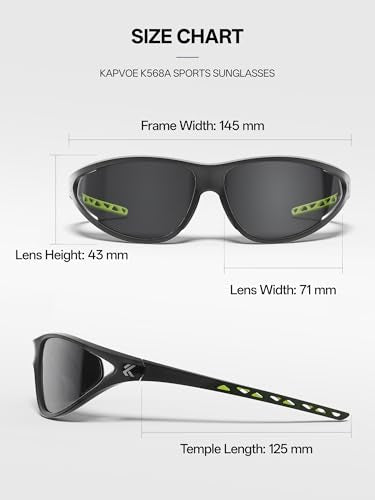 Polarized Sports Sunglasses for Men Women
