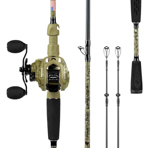 Spartacus Defender Twin (Left Reel, 7'0"- M Rod (2pcs+ Extra Tip) / Baitcasting)