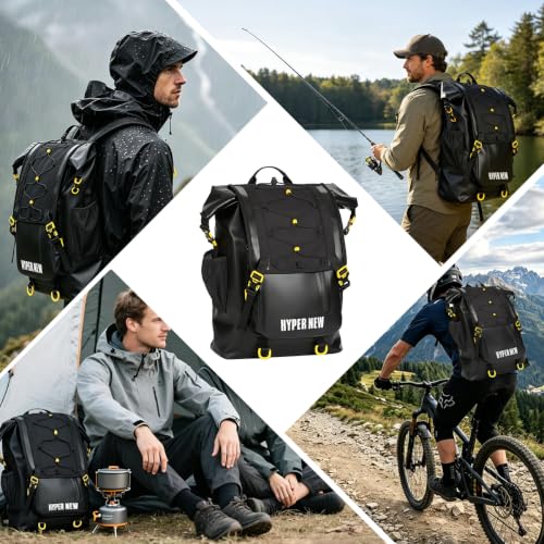 30L Waterproof Dry Bag Backpack (Black)