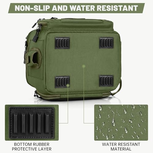 Fishing Tackle Bags with 4 * 3600 Tackle Boxes (Green / With 4 Tackle Boxes)