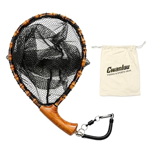 Floating Handcrafted Bamboo Fly Fishing Landing Net