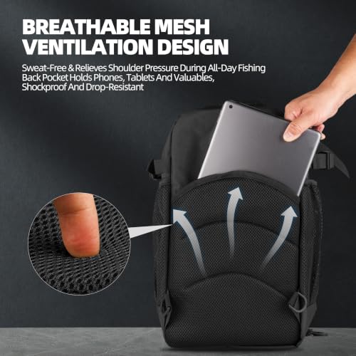 Tactical Fishing Backpack (Black)