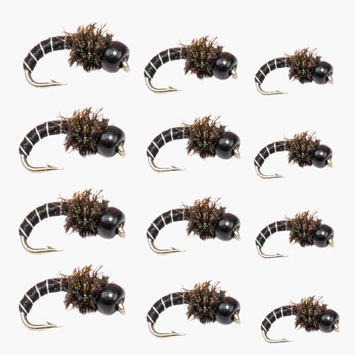 Zebra Midges for Fly Fishing 12 Pack