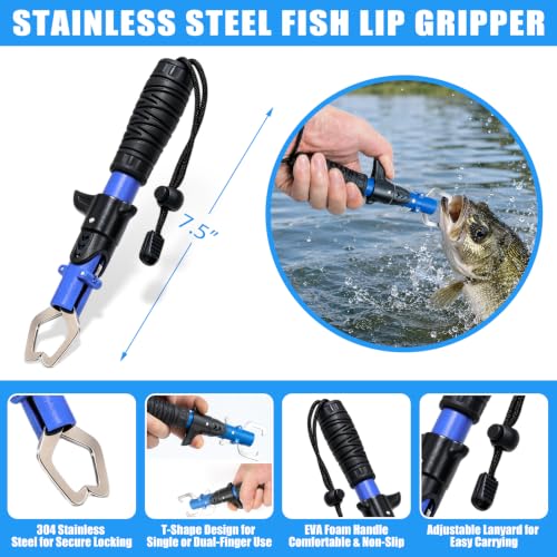 Fishing Pliers Kit with Line Cutter & Lip Gripper
