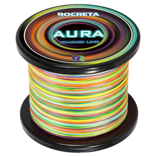 Aura Braided Fishing Line (Rainbow / 50LB(500YDS))