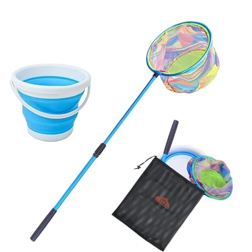 FishingNet2PieceSetRetractableNet forCatchingFrogs andTadpoles