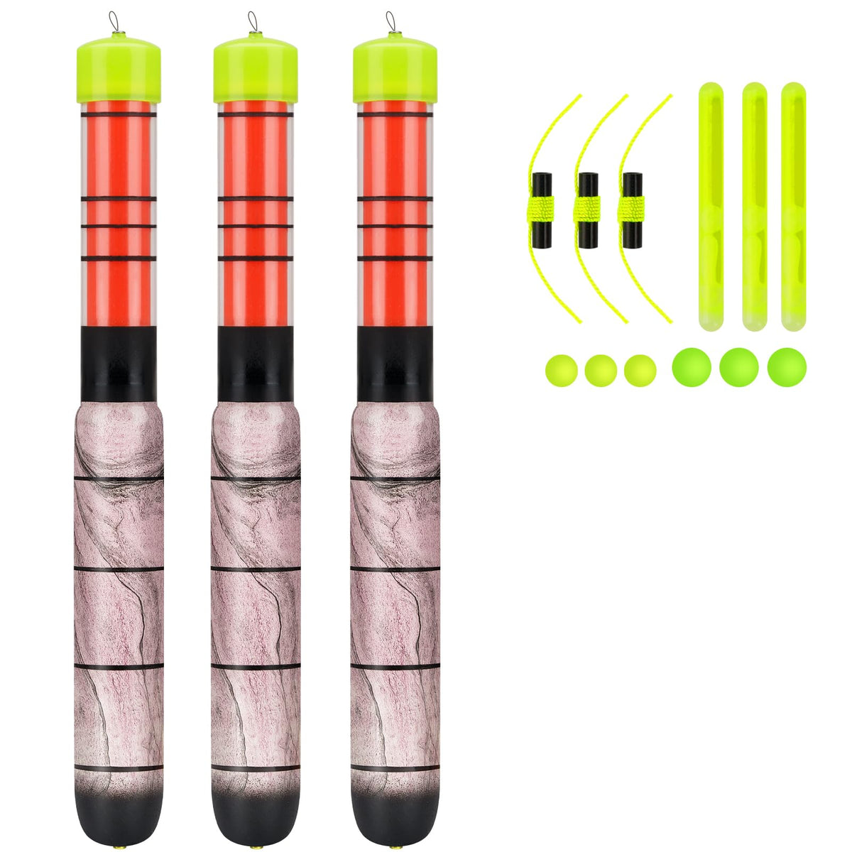 Lighted Fishing Floats (A-Lighted Bobber w/ Glow Stick / 8-Inch)