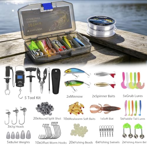 2PCS Fishing Pole Combo Telescopic Spinning Fishing Rod and Reel Combo (5.9 FT)