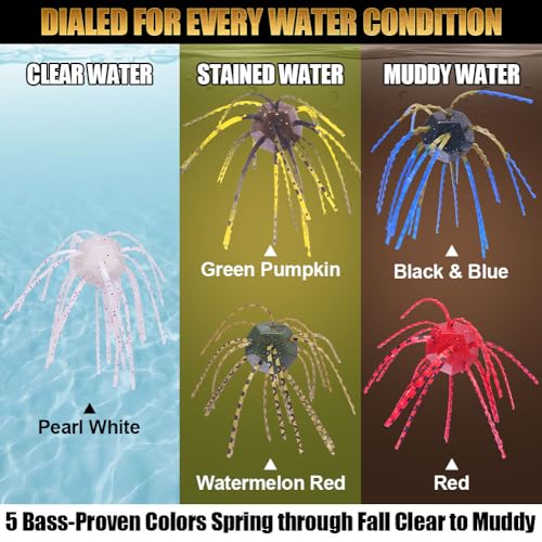 Fuzzy-Dice-Bass-Fishing-Lure-Kit-Soft-Plastic-Cube-Baits with Wacky Hooks & Nail Weights,Drop Shot Weights - Finesse Rig for Smallmouth & Largemouth Bass, FFS Optimized (12-Sided Skirted Dice Kit) (12-Sided Skirted Dice Kit)