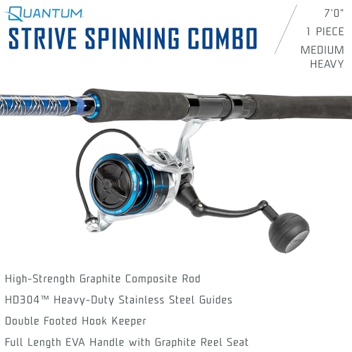 Strive Spinning Reel and Fishing Rod Combo (7'0" / Size 6000 Reel)
