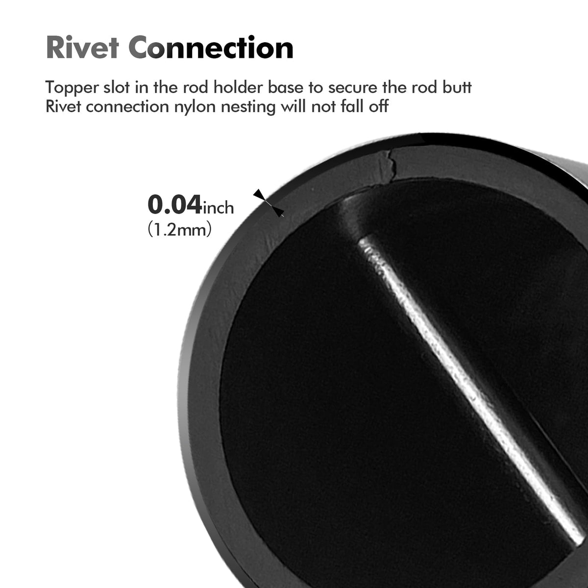 Boat Fishing Rod Holder (PVD Black / 30 Degree)