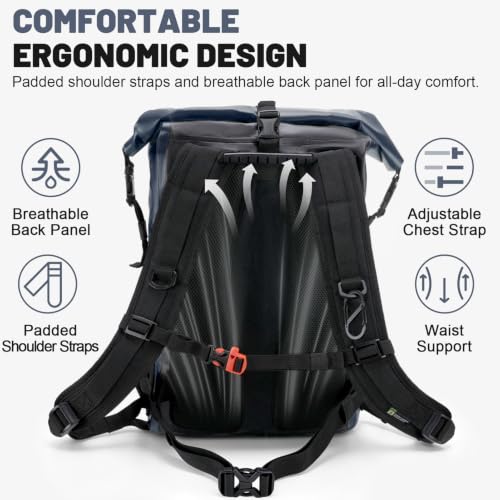 Waterproof Dry Bag Backpack 25L (Blue / 55L)