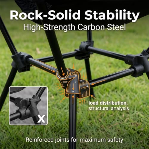 Portable Camping Chair Lightweight Foldable Outdoor Chair