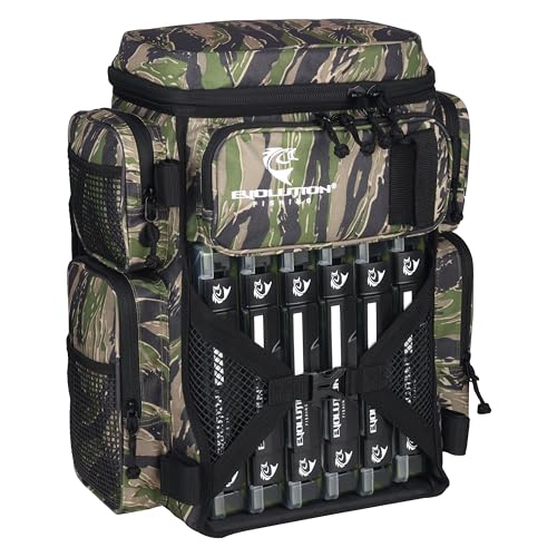 Evolution Fishing Drift Series Tackle Backpack (3600 / Tiger Stripe)