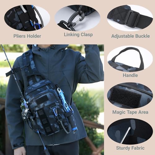 Fishing Sling Tackle Bag 5L (Black)