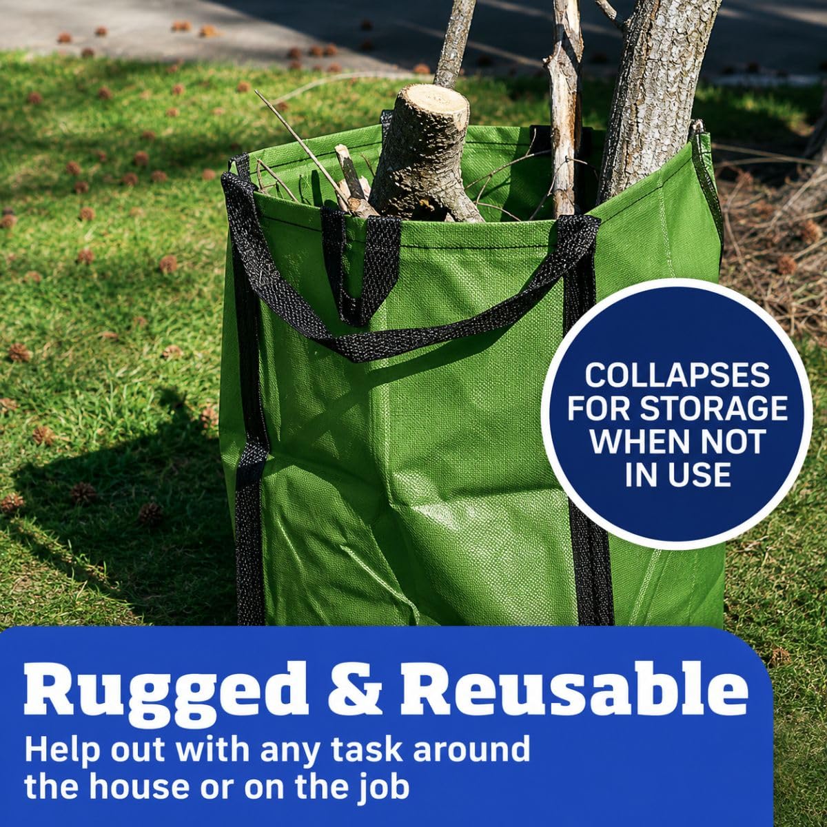 Heavy Duty Home and Yard Bags (Moss Green)
