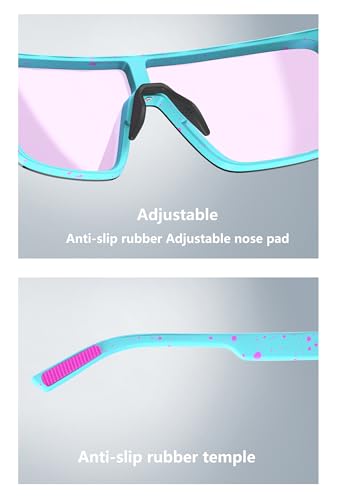 Polarized Sunglasses for Men (Blue/Pink)