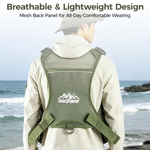 Fishing Chest Pack with 3 Bait Boxes (Green)