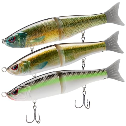 SwimShad Glide Baits Jointed Swimbait Bass Pike Salmon Trout Muskie Fishing Lure