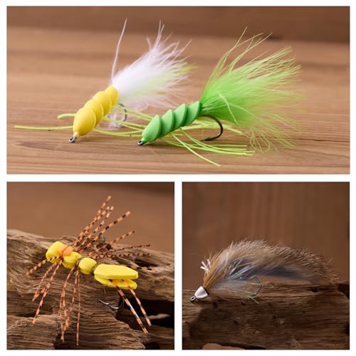 18pcs Bass Fly Fishing Flies
