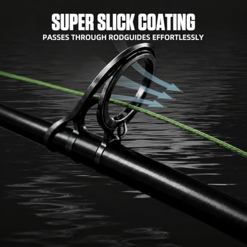 4 8 Strands Braided Fishing Line Zero Stretch (Olive Green / X8-55LB-300YDS)