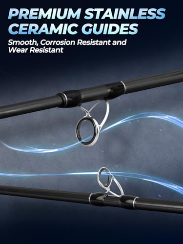 7Ft 4 Piece Spinning Fishing Rod (7'0"-Heavy-MFast-4pcs)