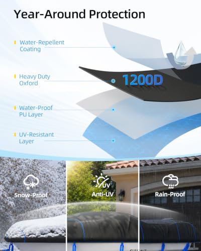 1200D Bass Fishing Boat Cover Waterproof with Reflective Strips
