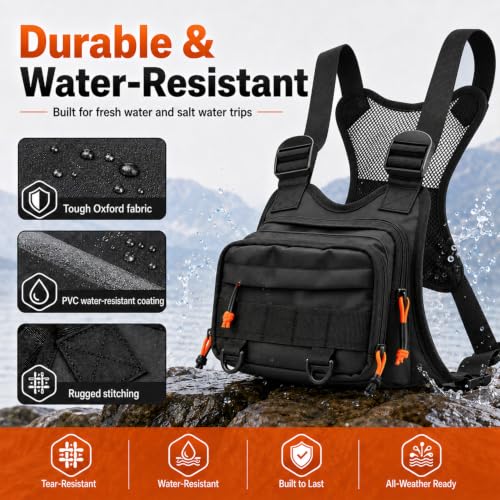 Fishing Chest Pack Vest Bag w