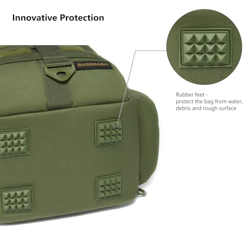 Convertible Fishing Backpack Sling Bag with Rod Holder