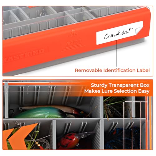 HyperSeal Waterproof Tackle Box (3700 Deep (1 Pack with compartment))