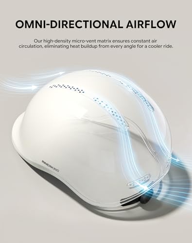 Adjustable Adult Bike Helmet and Sunglasses Set for Women and Men (Matte Milky White / Medium)