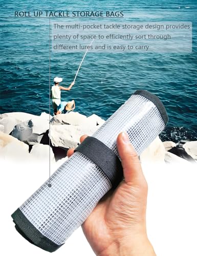 25"x9" Fishing Lure Wraps with 6 Pockets