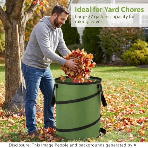 Collapsible Camping Trash Can 27 Gallon (27 Gallons-No Lid)