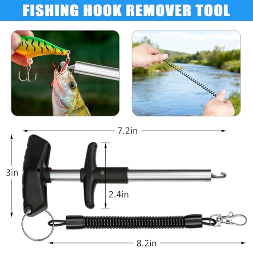 13-in-1 Fishing Multi-Tool Kit with Pliers, Fillet Knife, Lip Gripper, Scissor, Hook Remover - Fly, Ice, Saltwater & Freshwater Fishing for Serious Angler