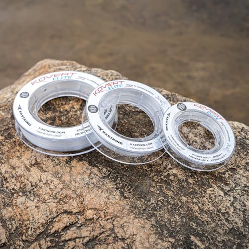 Kovert 100% Fluorocarbon Fishing Line (Kovert Elite (Soft & Smooth) / 17LB-50Yds (Clear))