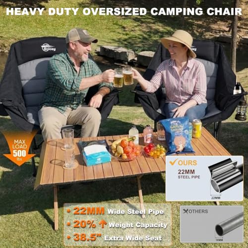 Oversized Camping Chairs for Adults Folding Lawn Chair