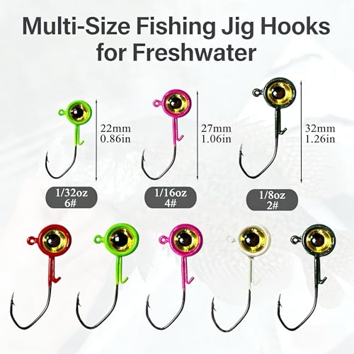 20 40Pcs Crappie Jig Heads for Bass
