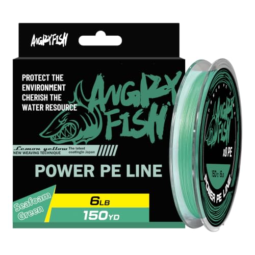 8 Strand Braided Fishing Line (Seafoam Green / 6LB(150Yds))