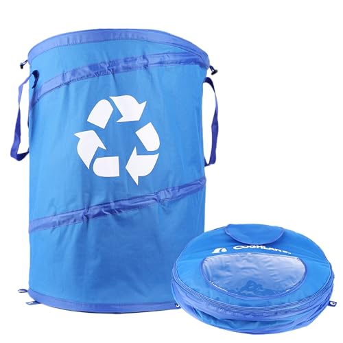 Pop Up Collapsible Trash & Recycling Cans