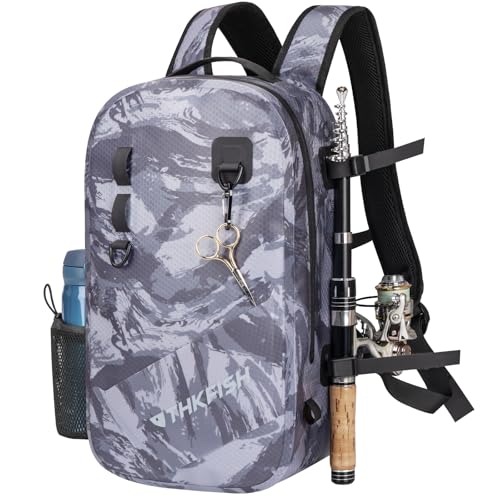 IPX8 Waterproof Fishing Backpack with Rod Holder