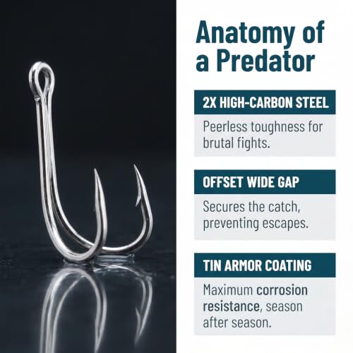 Pack of 30 Fishing Double Frog Hooks