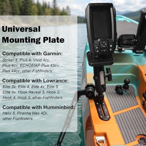 Kayak Fish Finder Mount with Transducer Arm