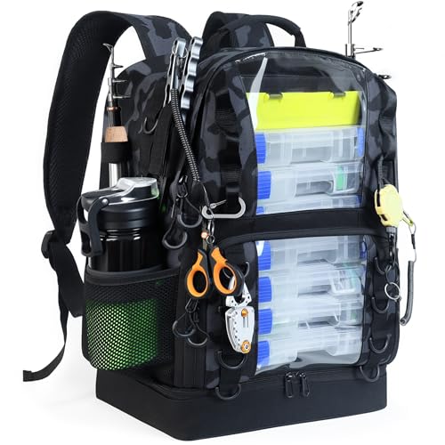 Fishing Tackle Backpack with Cooler