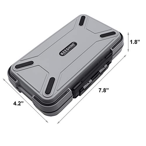 Fishing Tackle Box (Light Grey (Size: 7.8" L x 4.2" W x 1.8" H))